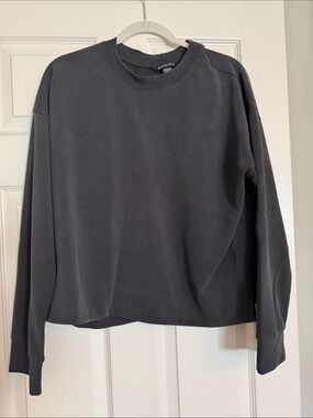 Athleta Coastal Crewneck Lounge Crop Top